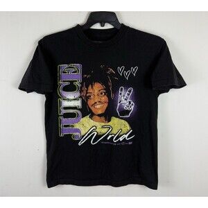 Juice WRLD Rap Graphic T - Shirt / Black / Size Medium